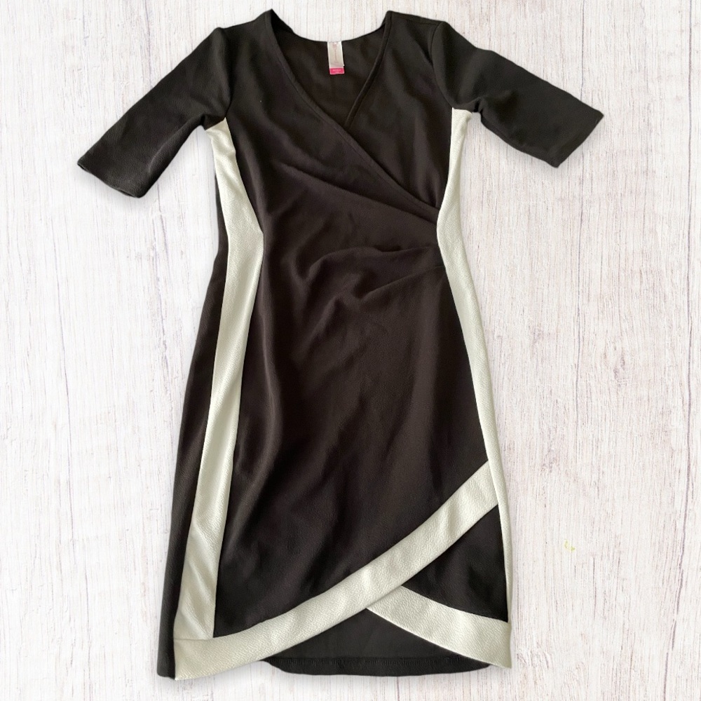 No Boundaries Black and White Juniors XS Maxi Pencil Dress